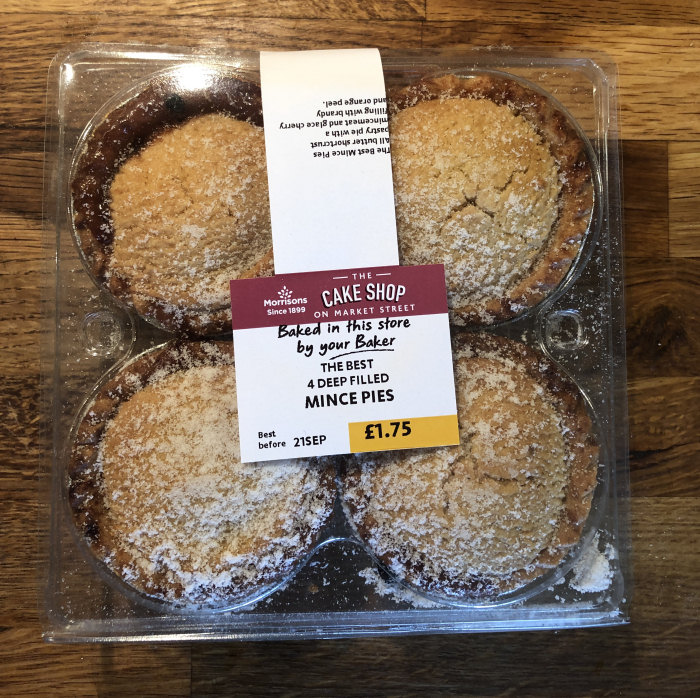 Morrisons The Best Deep Filled Mince Pies In Store Bakery Mince Pies Reviewed Rated And 